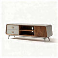 Tv-meubel van hout en MDF met lades en open vakken 150 x 40 x 50cm