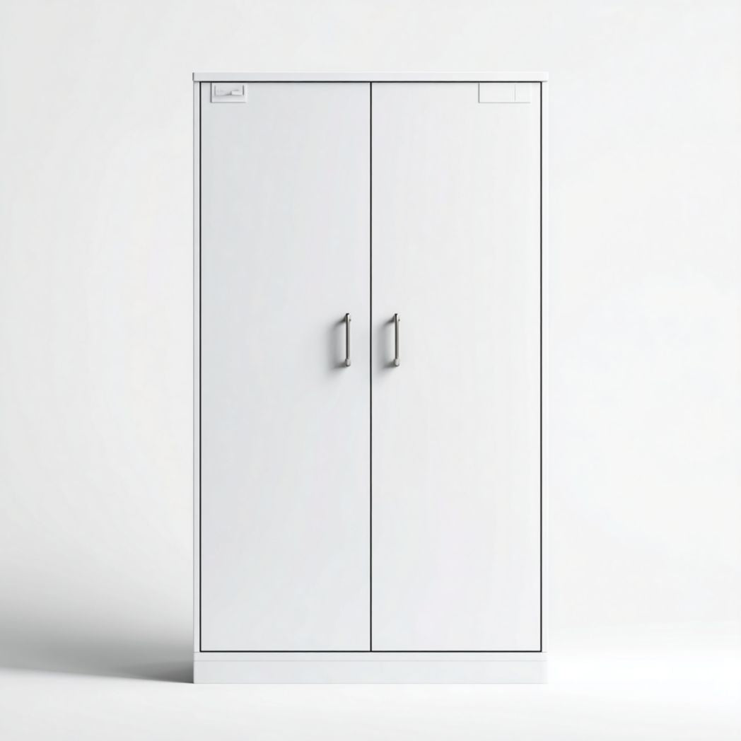 Houten koelkast met dubbele deuren afmetingen 180 x 80 x 60cm beige kleur